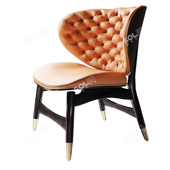 Elegant Designer Chair LaLume 3D model image 2