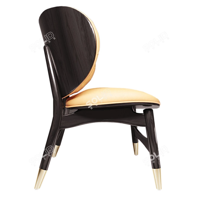 Elegant Designer Chair LaLume 3D model image 3