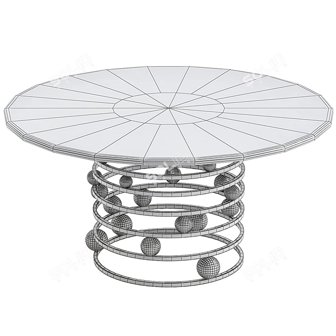 Elegant Dining Table: Modern Design 3D model image 2