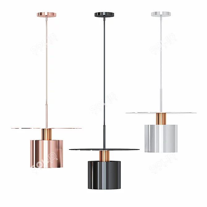 Nordic Metal Chandelier: Simple, Modern, Elegant 3D model image 2