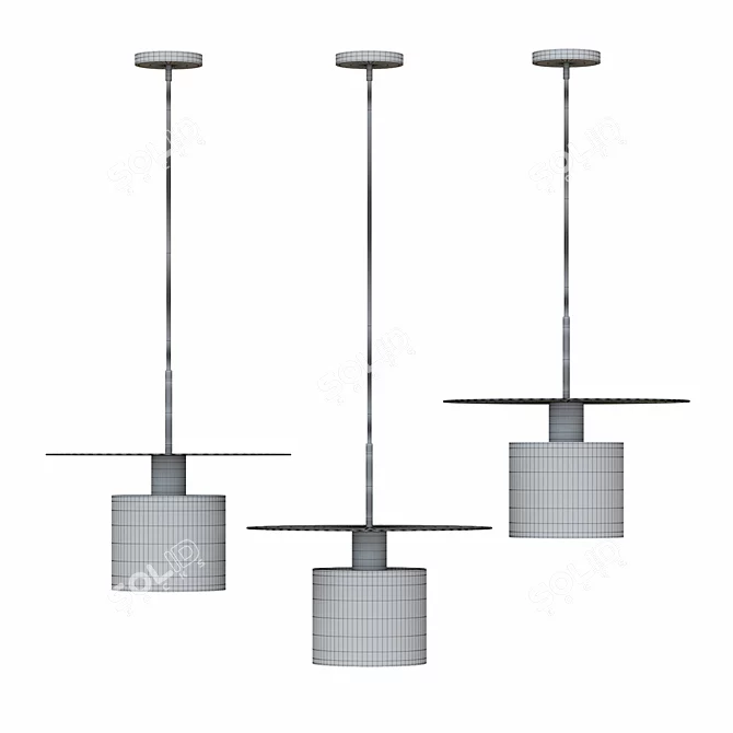 Nordic Metal Chandelier: Simple, Modern, Elegant 3D model image 3