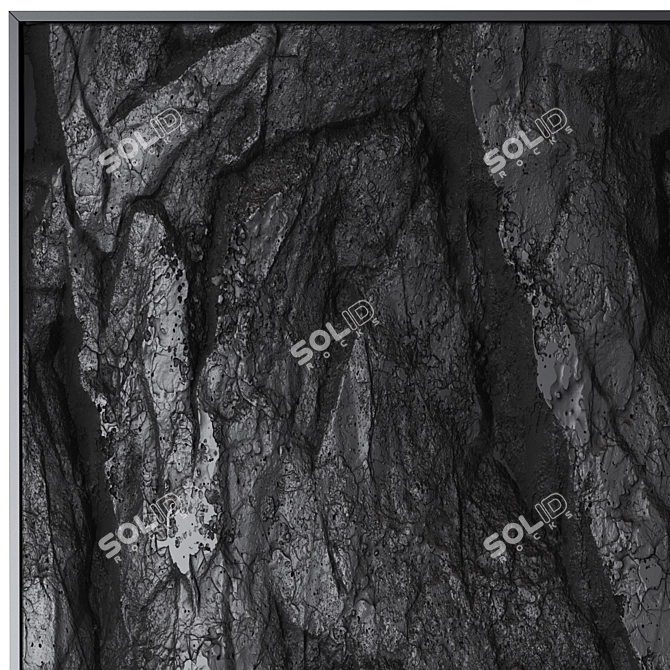 Rock Paintings Set: Floor & Wall Art (2 Sizes) 3D model image 3