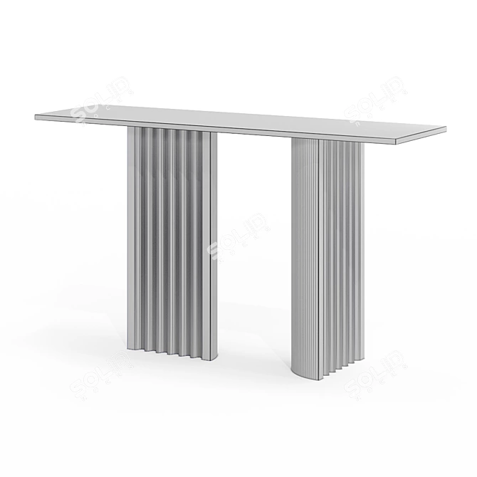 Victoria Wilmotte Zigzag Console 3D model image 3