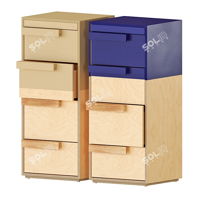 Modern Chest: Kassl Zara Home 3D model image 1