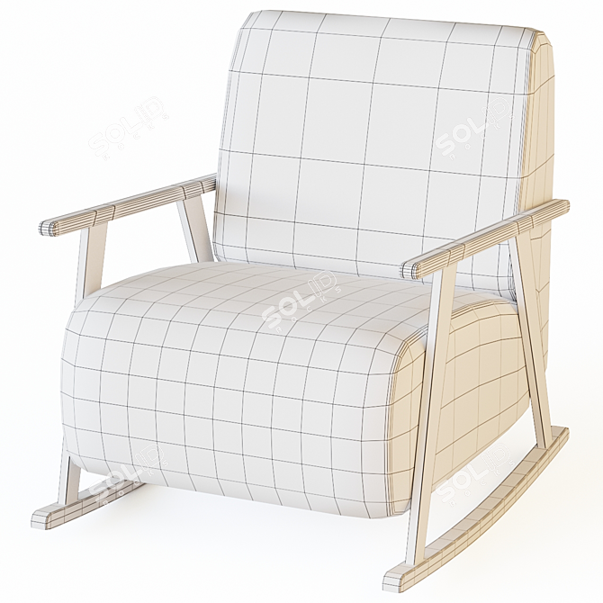 Elegant Rocking Chair | IKI by Isku 3D model image 4