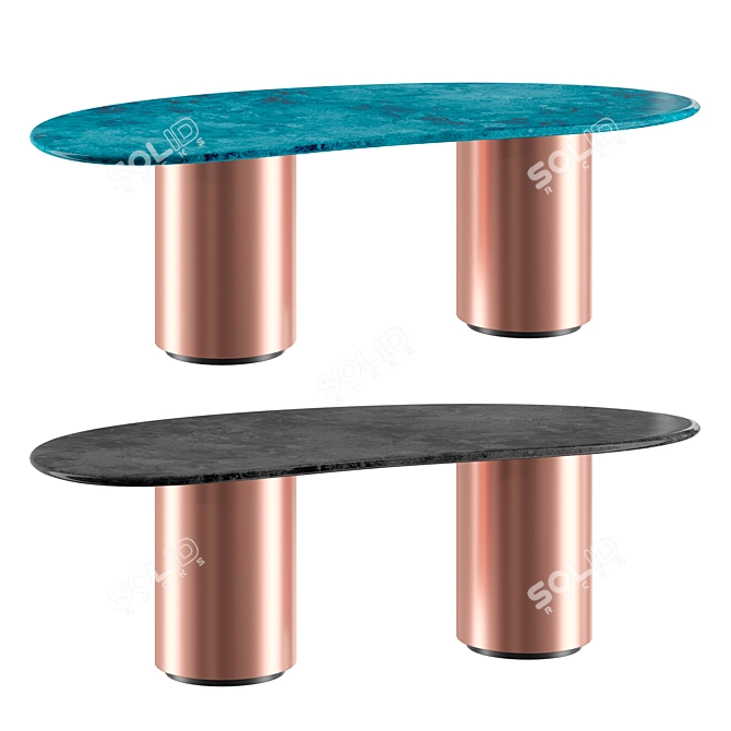 DE CASTELLI BAIA | Modern Dining Table 3D model image 3