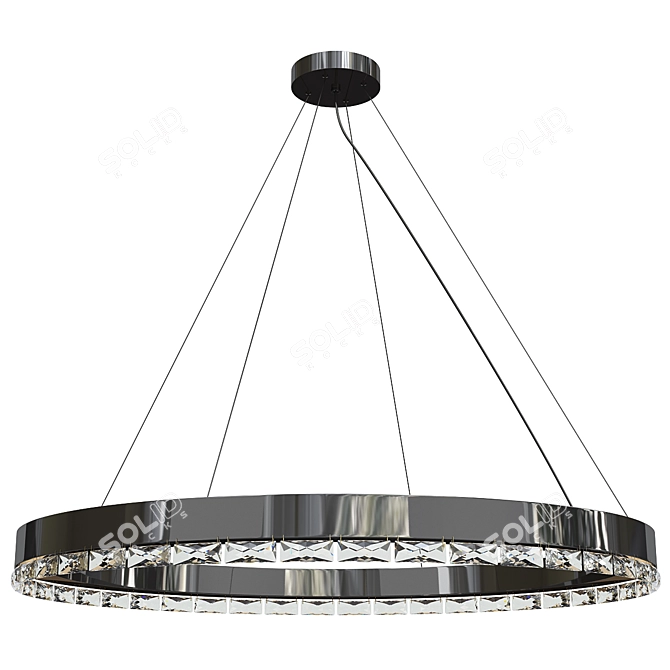 Elegant Marina M Dark Nickel Ceiling Lamp 3D model image 3