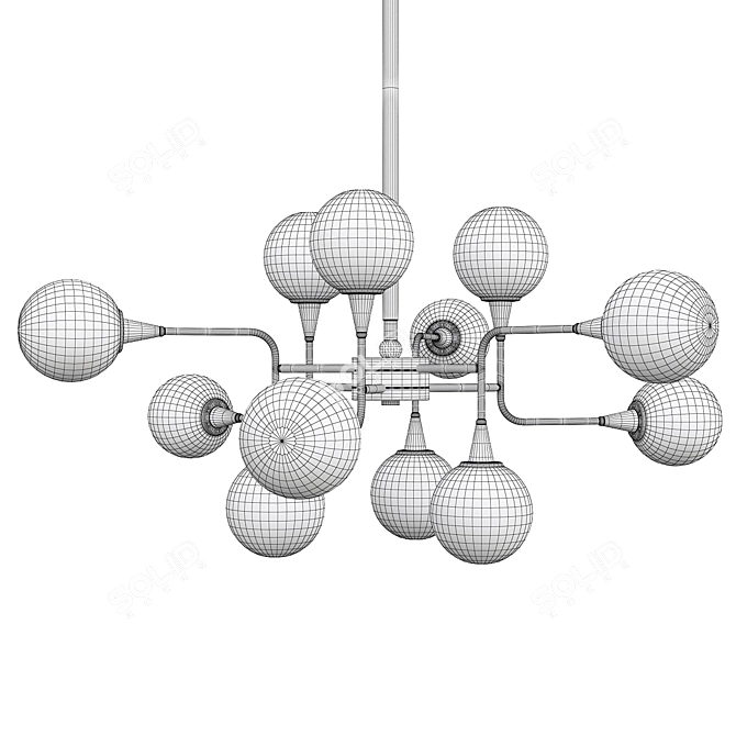 Cosmo L Chandelier: Elegant and Timeless 3D model image 2