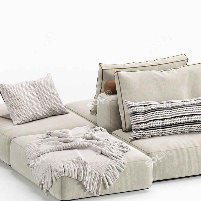 Poliform Westside Modular Sofa 3D model image 3