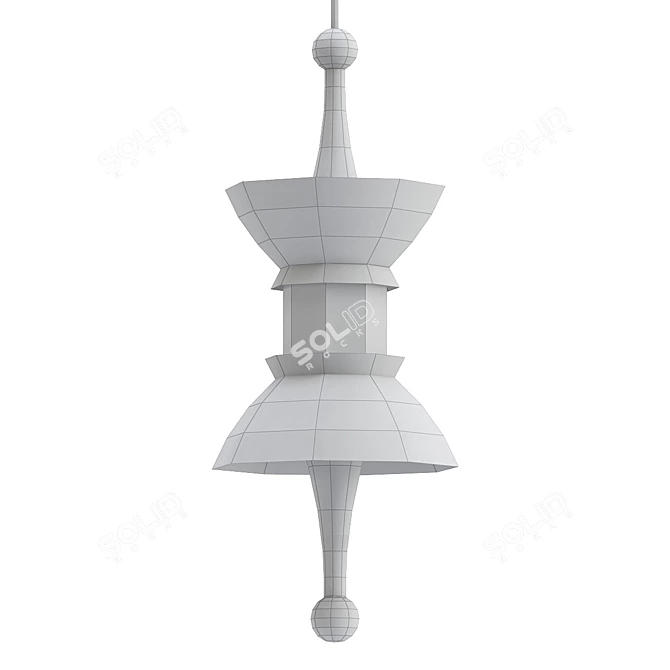 Stylish Pendant Light VARI by Romatti 3D model image 2