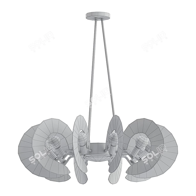 Elegant TOLIO Chandelier 3D model image 2