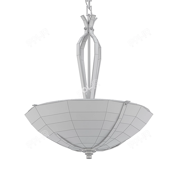 Stiffel Parlene Gold & Glass Pendant 3D model image 2