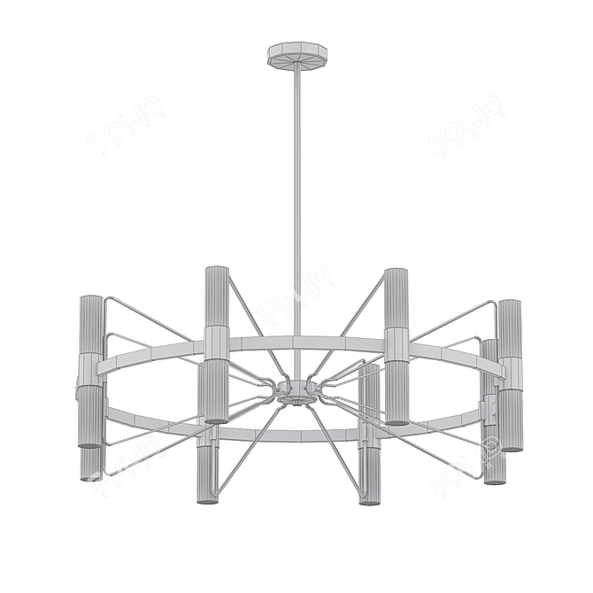 Transit Illumination: 16-Light Chandelier 3D model image 2