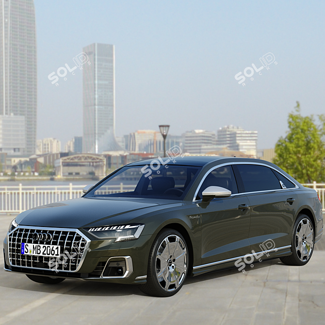 Title: Luxury Redefined: Audi A8 Horch 2022 3D model image 3