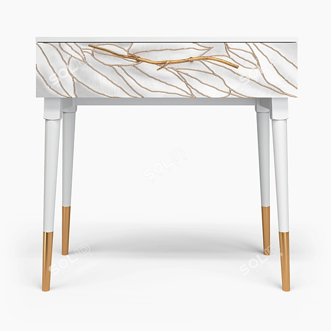 Boho Console Table 3D model image 3