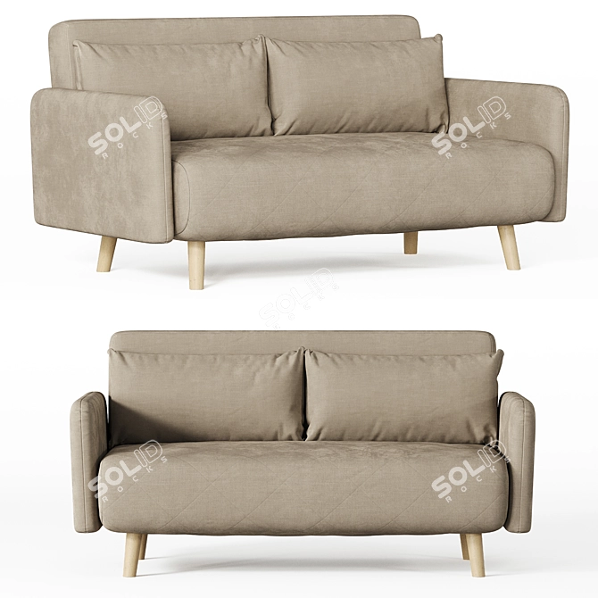 Kusken Kids Sofa - Small & Stylish 3D model image 4