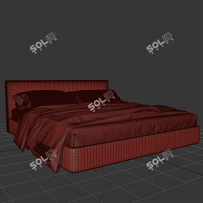 Modern MyPlace Bed Design by Flou 3D model image 5