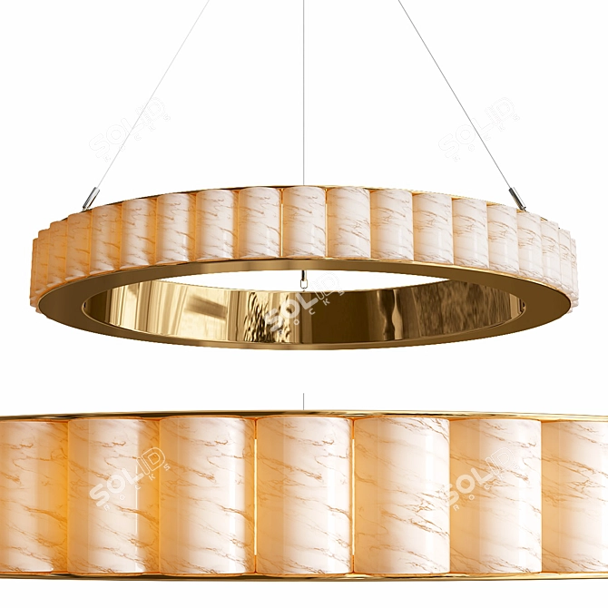 Elegant Avalon Chandelier: 2016 Design | V-Ray Render 3D model image 2