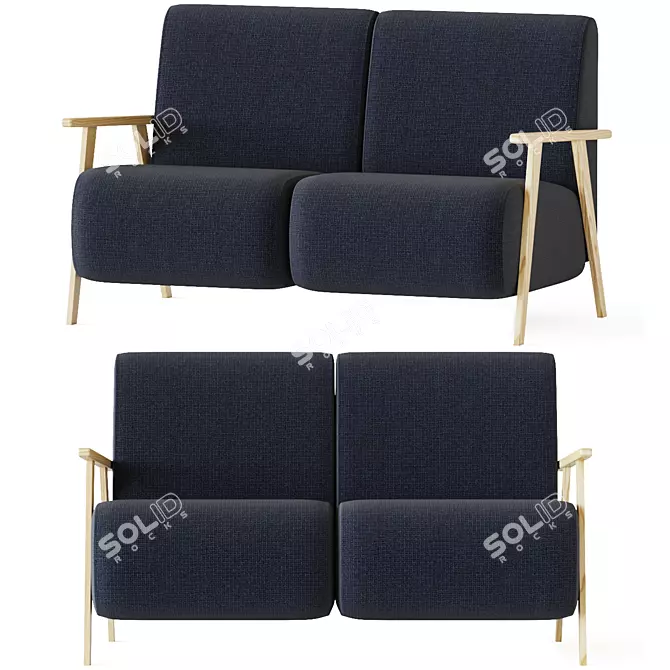 IKI Big Double Armchair 3D model image 2