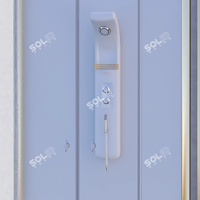 Modern Shower Cabin Set 217 3D model image 3