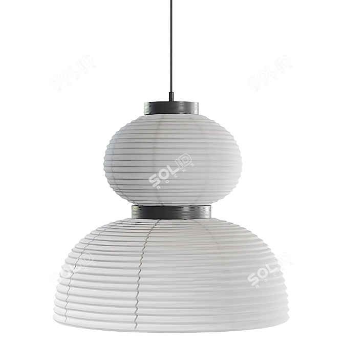 Sleek HOLLY Pendant Light 3D model image 3