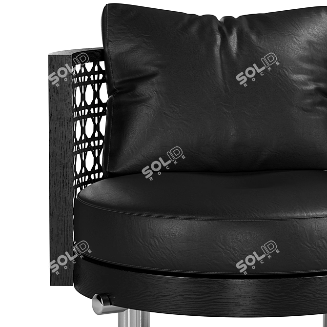 Minotti Torii Nest Modern Armchair 3D model image 3