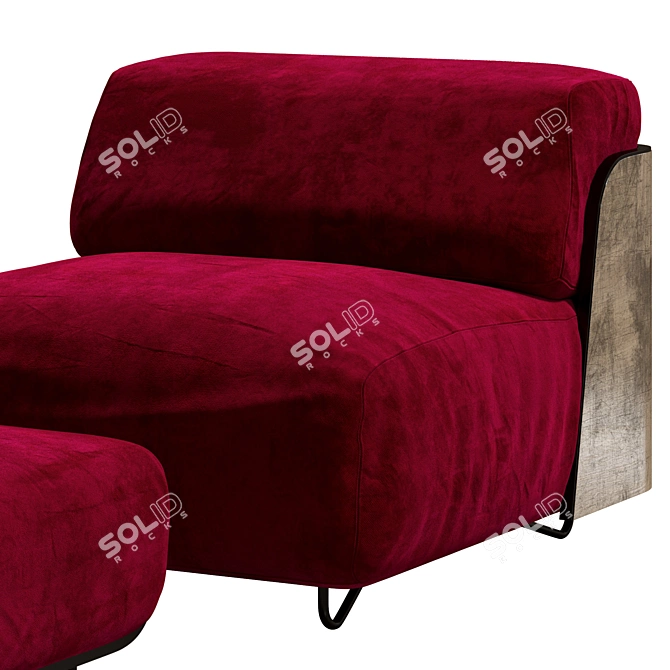 Luxurious Giopagani Saint German Armchair 3D model image 2