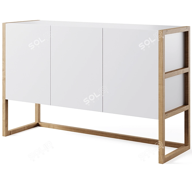 Compo 2-Door Sideboard: Stylish Storage Solution 3D model image 3