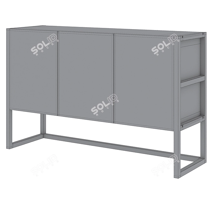 Compo 2-Door Sideboard: Stylish Storage Solution 3D model image 5