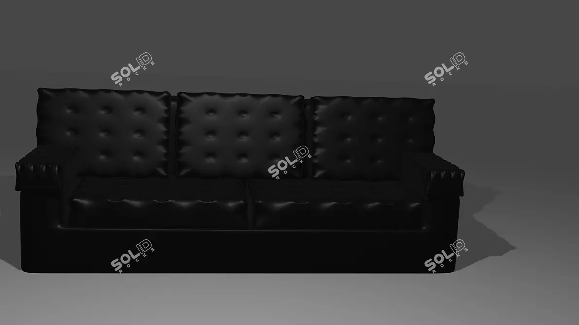 BlendMaster 2.93.4: Black Seat Blender 3D model image 2