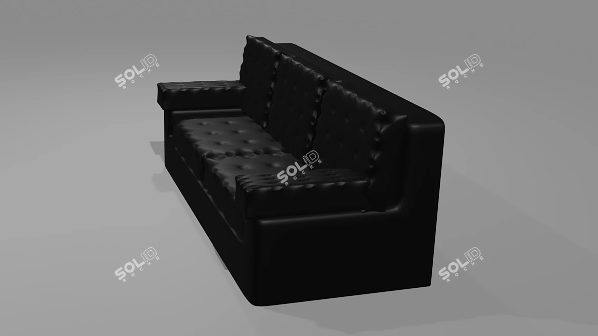 BlendMaster 2.93.4: Black Seat Blender 3D model image 3