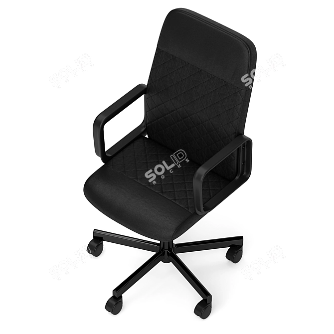 Ergonomic Renberget Office Chair 3D model image 5