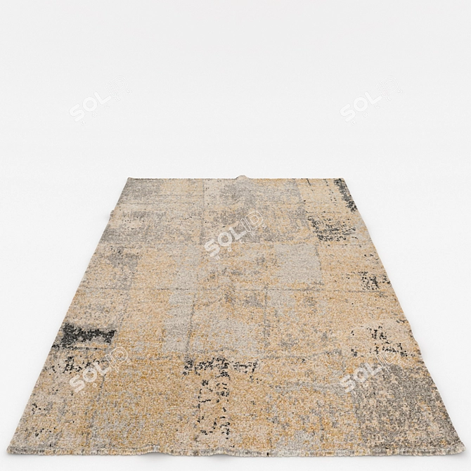 6-Piece Rug Set: Versatile & Realistic Rugs 3D model image 6