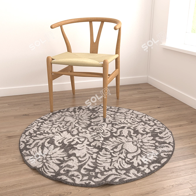 Versatile Rug Set: 8 Stunning Designs 3D model image 2