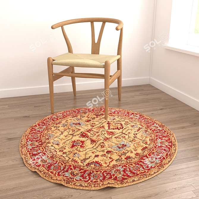 Versatile Rug Set with Varying Textures 3D model image 3