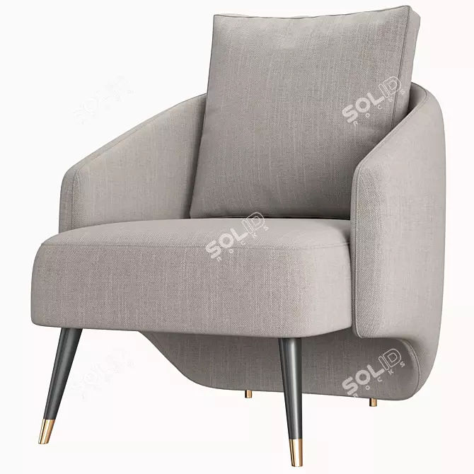 Elegant Brigitte Chair: Modern Design 3D model image 3