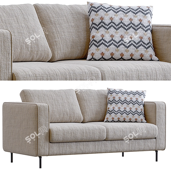 Ultimate Comfort Sleep Sofa 3D model image 3