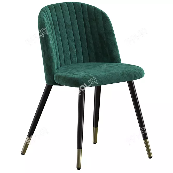 Woodville 11610 Gabi: Dark Green Elegance 3D model image 1