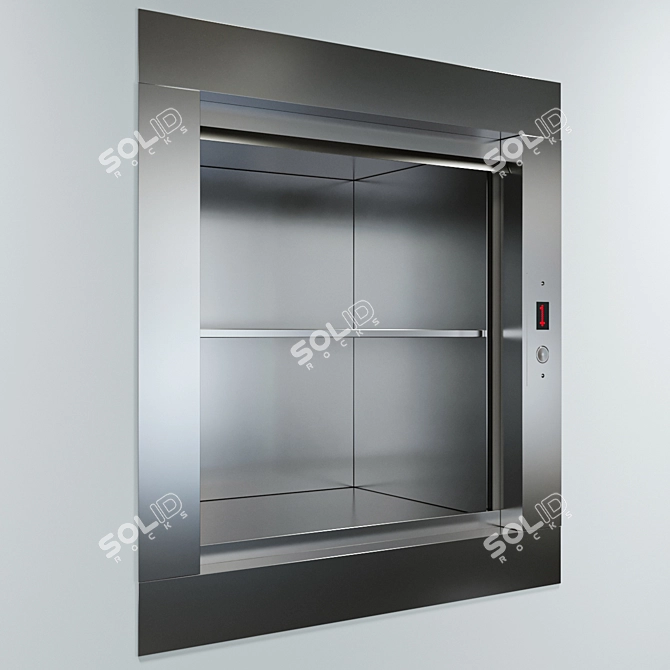 Restaurant Dumbwaiter: Compact, Reliable 3D model image 2