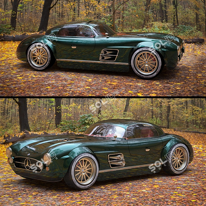 S-Klub Mercedes Benz (300 SL) - Classic Beauty Reimagined 3D model image 3