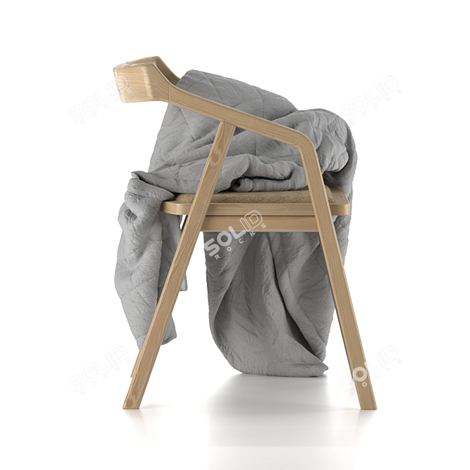 Plaid Size Chair Tor 3D model image 2