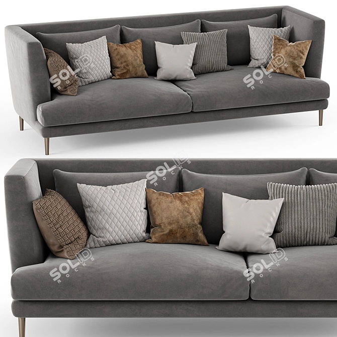 Bonaldo Lars High Sofa 3D model image 2