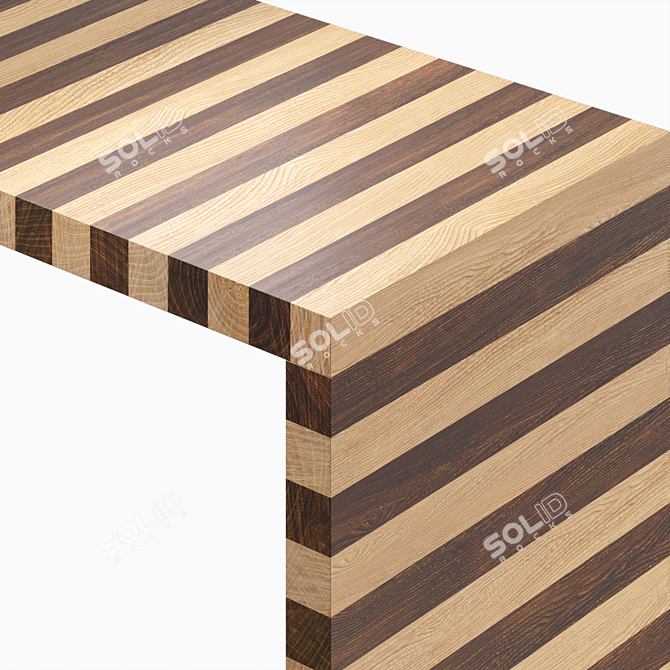 Elegant Luca Console Table 3D model image 8