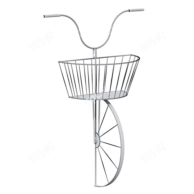 Vintage Bike Wall Art 3D model image 2