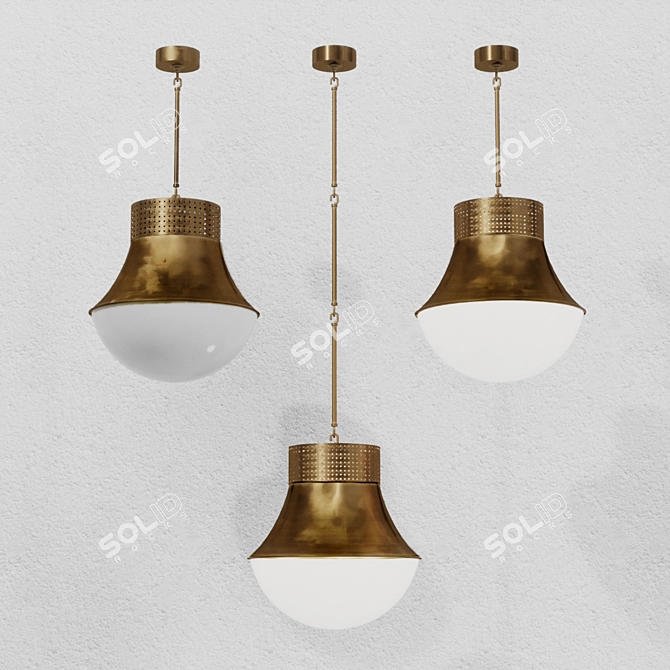 Precision Large Pendant: Elegant Lighting by Kelly Wearstler 3D model image 1