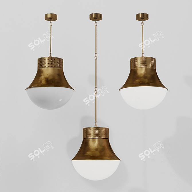 Precision Large Pendant: Elegant Lighting by Kelly Wearstler 3D model image 4