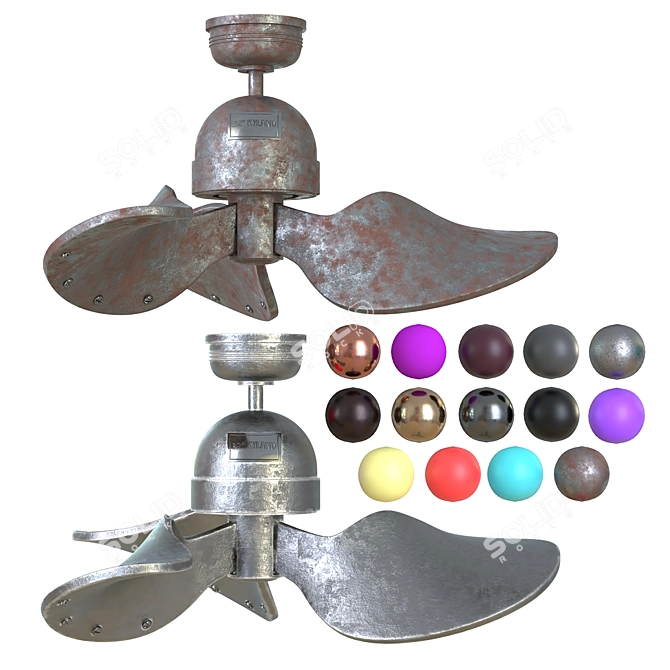 Kyland 32-Inch Ceiling Fan: Stylish Home Decor Upgrade 3D model image 2