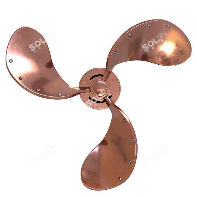 Kyland 32-Inch Ceiling Fan: Stylish Home Decor Upgrade 3D model image 6