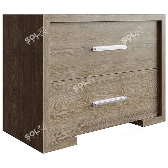 Madison Nightstand | Q&A Brand 3D model image 1