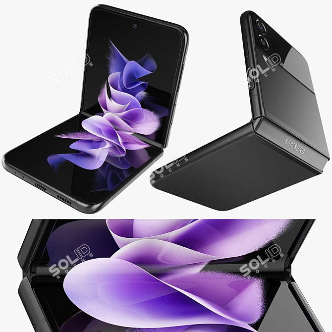 Stunning Samsung Galaxy Z Flip 3 3D model image 4